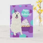 Carte Grande Pyrénées personnalisables (Fleur jaune)