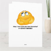 Carte GRANDE Saint-Sylvestre, Anniversaire, etc. (Dos)