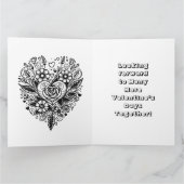Carte Grande Saint-Valentin   | Page à Colorier (Intérieur)