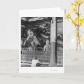 Carte Grande statue de Bouddha en Thaïlande (Fleur jaune)