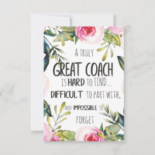 Carte Grande typographie de coach Décoration de bureau C