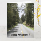 Carte grande voie de retraite (Fleur jaune)