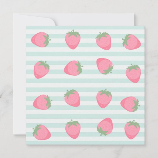Carte Grandes fraises roses (Devant)