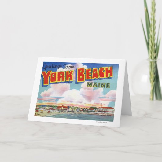 Carte Grandes scènes de lettre, salutations de (Devant)