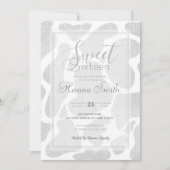 Carte Grandes taches d'argent blanc simple (Devant)