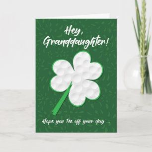Carte Grandgirl Golf Sports St. Patrick’s Day