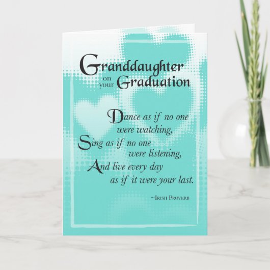 Carte Grandgirl Graduation Danse (Devant)