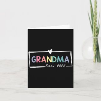 Carte Grandma Est 2026 Promue À Grand-Mère 2026 Pour Gra