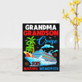 Carte Grandma Grandson Cruise 2025 Memories Christmas Fa (Fleur jaune)