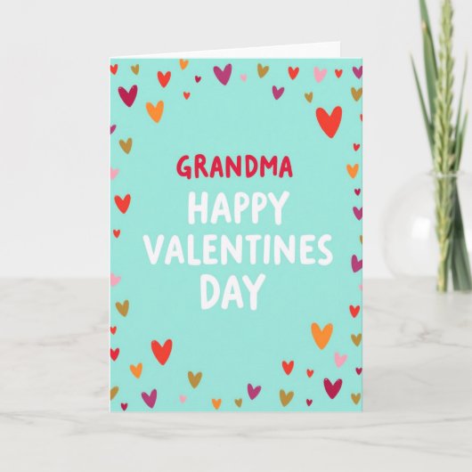 Carte Grandma Happy Valentines Day Card (Devant)