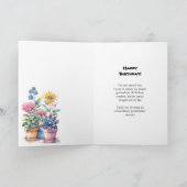 Carte Grandma mignonne Jardin Fleur Shore Anniversaire (Intérieur)