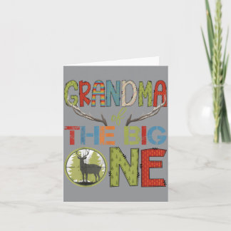 Carte Grandma Of The Big One 1st Birthday Boy Deer