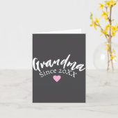 Carte Grandma Since Year New Grandmother Gift _1  (Fleur jaune)