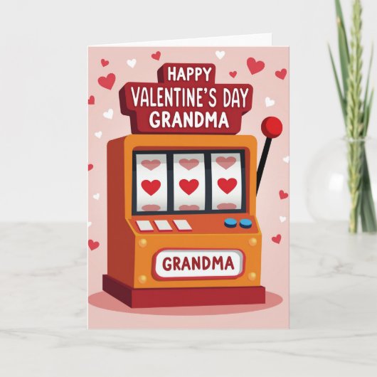 Carte Grandma Valentines Day Jackpot Card (Devant)