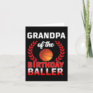 Carte GRANDPA De Baller Basketball Anniversaire Thème Bd