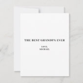 Carte Grandpa Photo Anniversaire (Dos)