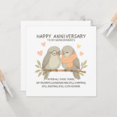 Carte Grandparents Anniversary (Devant/Arrière en situation)