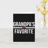 Carte Grandpa's Favorite  (Fleur jaune)