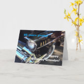 Carte Grandpa's vintage car- 85th birthday (Fleur jaune)