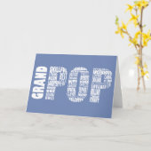 Carte Grandpop Grandpa Fête des pères Card (Fleur jaune)