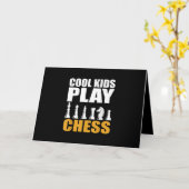 Carte Grands échecs enfants pièce d'échecs filles garçon (Fleur jaune)