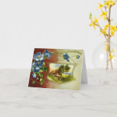 Carte Grands Violets Bleus Violets Pourpres Sérénité Pay (Fleur jaune)