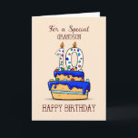 Carte Grandson 10e anniversaire, 10 sur Sweet Blue Cake<br><div class="desc">Votre petit-fils chéri va bientôt avoir dix ans. Pour lui faire sentir qu'il est spécial,  vous pouvez envoyer une carte spéciale pour envoyer des salutations spéciales et apporter des voeux spéciaux pendant qu'il célèbre son 10e anniversaire. Cette carte est parfaite pour l'occasion.</div>