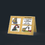 Carte Grandson 2e anniversaire Personnaliser Nom Camions<br><div class="desc">Ces camions sont remplis d'action et seront aimés par votre petit-fils à son 2e anniversaire ! Célébrez-le avec lui et faites-lui savoir que vous l'avez DIG en ajoutant son nom sur le devant !</div>