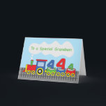 Carte Grandson 4e anniversaire Train coloré sur la voie<br><div class="desc">Cette carte ne manquera jamais d’apporter de l’amusement et de la couleur à la journée de votre petit-fils une fois que vous lui aurez remis ceci pour l’accueillir à son 4e anniversaire. Le train coloré sur le front est en train de se diriger vers sa direction pour envoyer des salutations...</div>