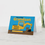 Carte Grandson 5e anniversaire Yellow Excavator Ajouter<br><div class="desc">Une carte de cinquième anniversaire amusante pour un petit-fils qui aime l'équipement de construction et les movers de terre. Il y a une crevette jaune sur le devant avec une zone sur la cabine où vous pouvez changer le nom de la société de construction au nom de votre petit-fils. Le...</div>