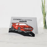 Carte Grandson Anniversaire 7 âge Red Sports Voiture<br><div class="desc">Les voitures sont l’une des choses préférées de votre petit-fils. Cette raison serait suffisante pour nous faire croire que cette carte rouge sportscar sera parfaite pour lui saluer un joyeux 7ème anniversaire. Personnalisez le front maintenant avec son nom et commandez votre copie pour lui donner.</div>