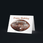 Carte Grandson Anniversaire Grunge Large Football<br><div class="desc">La Grande Grandson Birthday Grunge Large Football Card est un choix idéal pour les amateurs de sport qui apprécient un design robuste et audacieux. La carte présente une esthétique grunge dynamique, alliant des textures en mauvais état et des graphismes pointus qui lui donnent une sensation unique et contemporaine. Dominant le...</div>