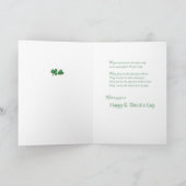 Carte Grandson, Casquette de la Saint Patrick avec fleur (Intérieur)