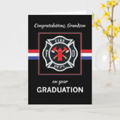 Carte Grandson Fire Department Academy Graduation (Fleur jaune)