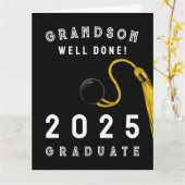Carte Grandson Graduation 2025 Card (Fleur jaune)