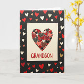 Carte Grandson Heartfelt Love Card (Fleur jaune)