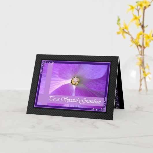 Carte GRANDSON Mariage Félicitations (Fleur jaune)