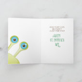 Carte Grandson Monster Hug St. Patrick's Day Shamrock (Intérieur)