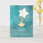 Carte Grandson My First Great Grandchild Félicitations (Fleur jaune)