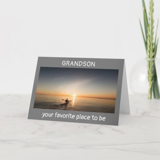 CARTE *GRANDSON* PROFITEZ DE VOTRE ANNIVERSAIRE SUR L'EA (Devant)