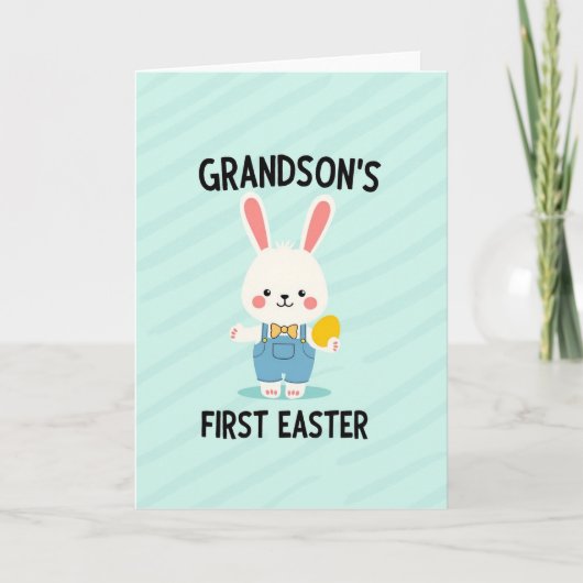 Carte Grandsons First Easter Celebration Card (Devant)