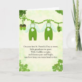 Carte Grandsons Twins First St Patricks Day (Devant)