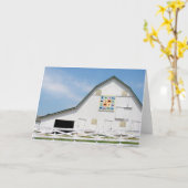 Carte Grange animale d'édredon de grange (Fleur jaune)