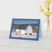 Carte Grange blanche dans la neige sur "le Pike national (Fleur jaune)