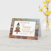 Carte Grange d'hiver, Joyeuses fêtes (Fleur jaune)