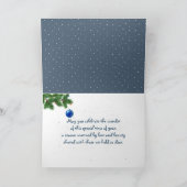 Carte Granges d'hiver de Noël dans la neige (Intérieur)