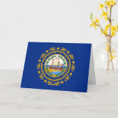 Carte Granite Stater Flag, Flag of New Hampshire (Fleur jaune)
