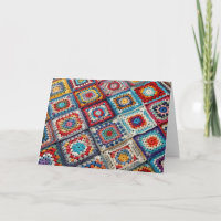 Granny Carré Crocheted Quilt