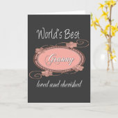 Carte Granny chère (Fleur jaune)