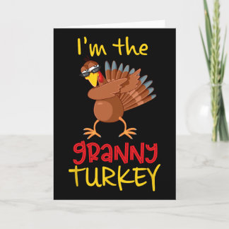 Carte Granny drôle dinde appariement famille groupe Than